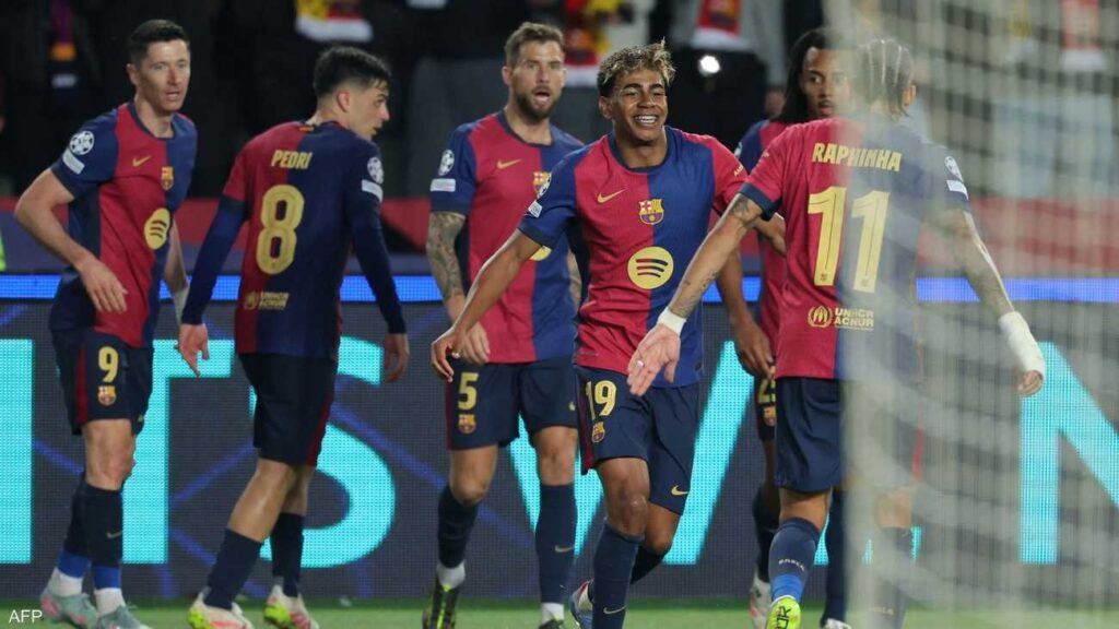 برشلونة يقترب بقوة من الصعود لقبل نهائي دوري أبطال أوروبا