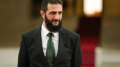 رئيس سوريا الانتقالي أحمد الشرع. (ا ف ب)