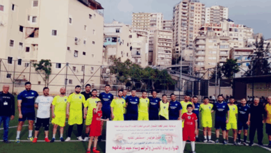 مباراة بكرة القدم في ذكرى الشهيدين وسام الحسن ووسام عيد في طرابلس
