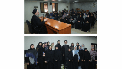 الاحتفال التكريمي الذي أقامه مكتب الخدمات الاجتماعية التابع لمؤسسة السيد فضل الله للعاملين في مكتب بيروت