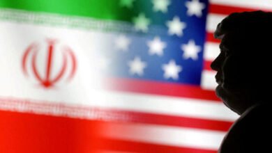 FILE PHOTO: A 3D-printed miniature model of Donald Trump and the U.S. and Iran flags are seen in this illustration taken January 15, 2025. REUTERS/Dado Ruvic/Illustration/File Photo © Thomson Reuters