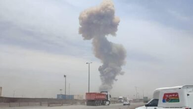 انفجار كبير ميناء "شهيد رجائي"