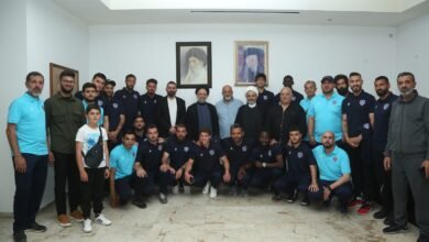 العلامة فضل الله مستقبلا نادي المبرة الرياضي: