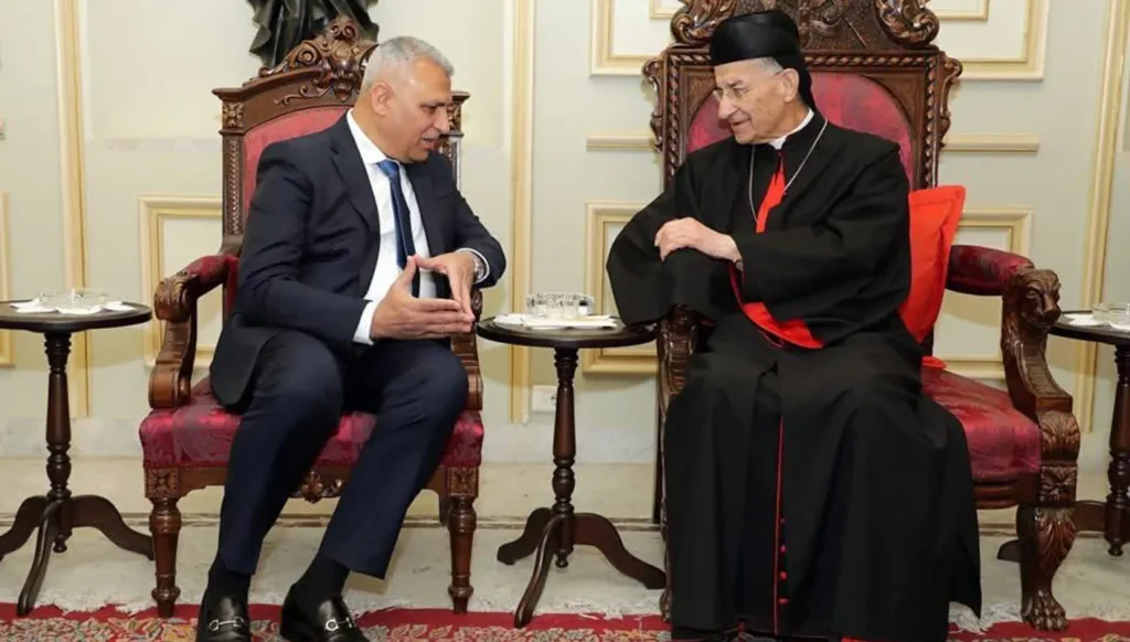 الراعي مستقبلا اللواء شقير