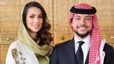 الاميرة رجوة والامير حسين