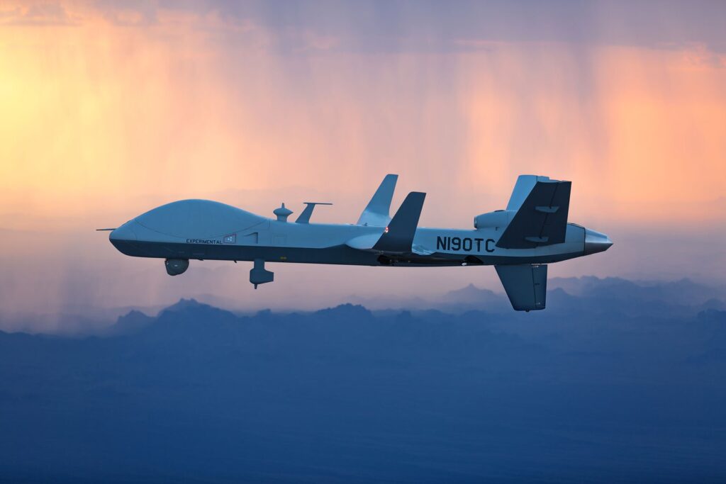 تحليق للطيران المسير من نوع ام كيو-9 (امريكي) في أجواء منطقة البيسارية و الجوار mq-9-skyguardian