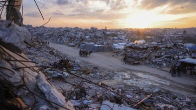 The ruins of Beit Lahia in the northern Gaza Strip. Photo: Bashar Taleb/AFP via Getty