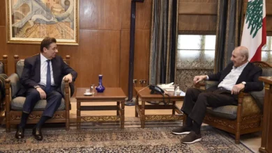 رئيس مجلس النواب نبيه بري رئيس لجنة المال والموازنة النائب ابراهيم