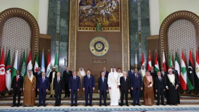رؤساء الوفود المشاركة في أعمال القمة العربية الـ34 التي انطلقت أعمالها في بغداد اليوم السبت، يلتقطون الصور التذكارية